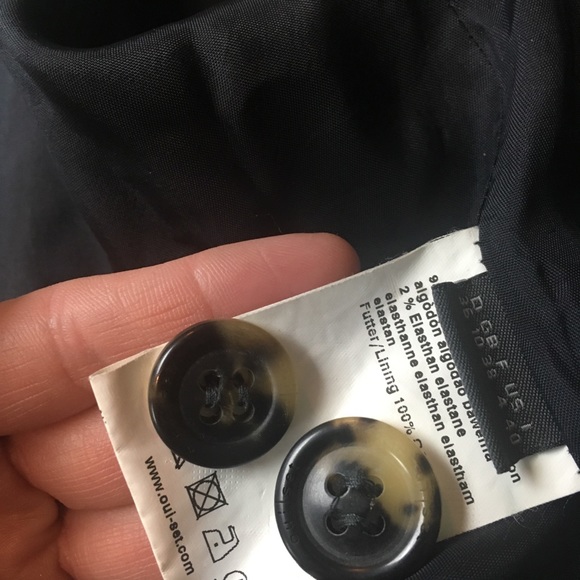 OuiSet Pinstripe Black Womens Blazer Jacket Small - Picture 2 of 8